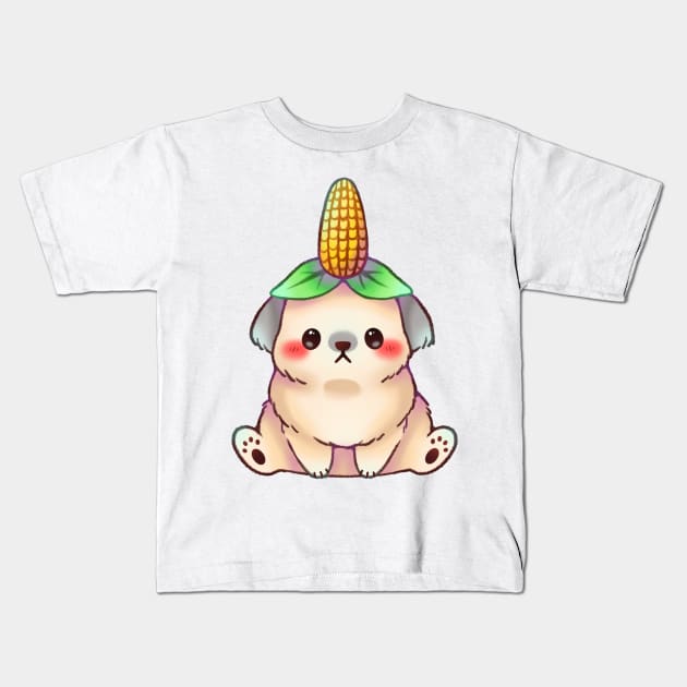 Corn Dog Kids T-Shirt by Riacchie Illustrations